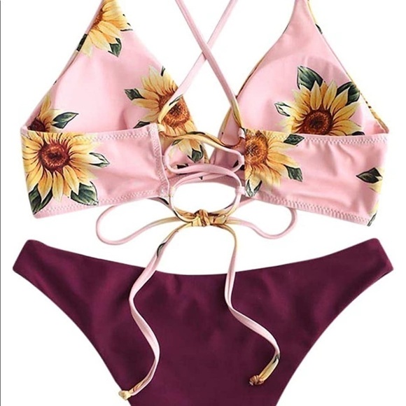 Sunflower Two Piece Bikini Set - Picture 4 of 7